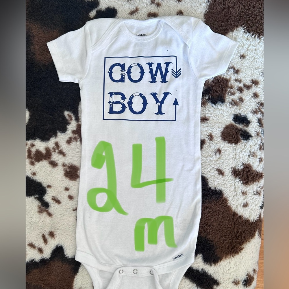 Cowboy Onesie Sz 24m